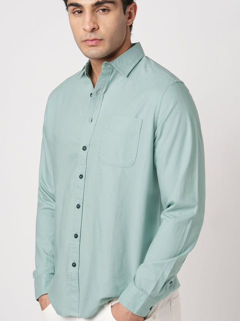 TURQUOISE OXFORD PLAIN SHIRT-Shirt - 251033550