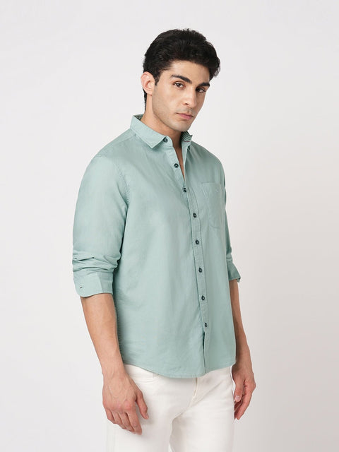 TURQUOISE OXFORD PLAIN SHIRT-Shirt - 251033550