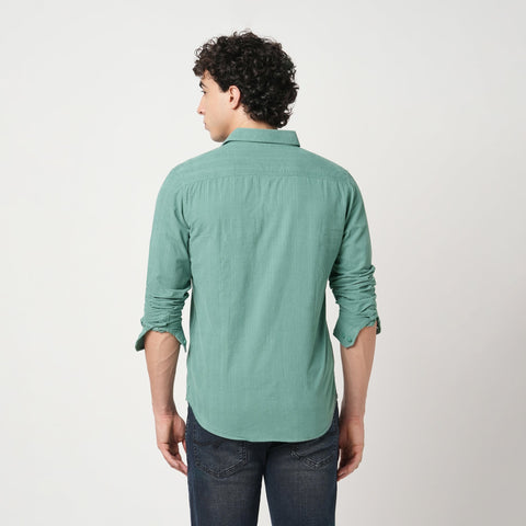 TURQUOISE UTILITY POCKET SHIRT-Shirt - 241129567