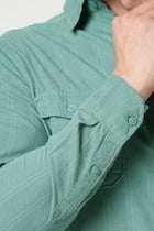 TURQUOISE UTILITY POCKET SHIRT-Shirt - 241129567