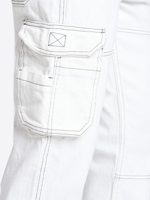 White Cargo Pants - Cargo - 240210125