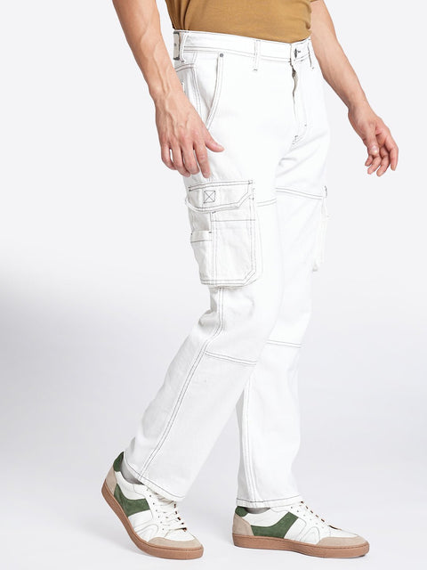 White Cargo Pants - Cargo - 240210125