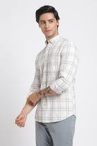 White Checks Cotton Shirt - Shirt - 240427567