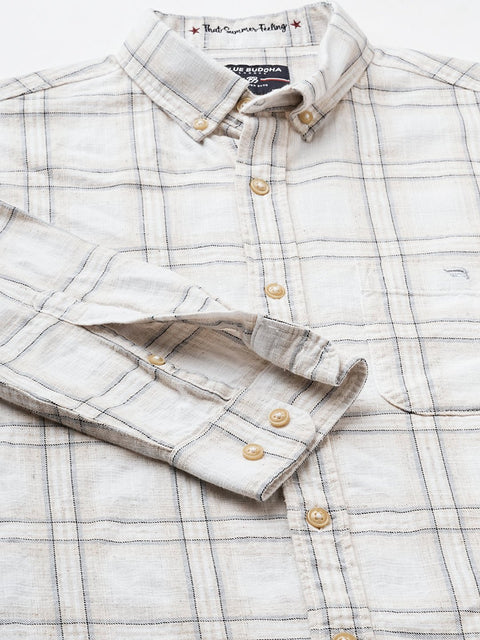 White Checks Cotton Shirt - Shirt - 240427567