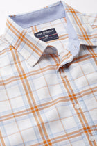 White Checks Cotton Shirt - Shirts - 230424657