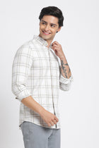 White Checks Cotton Shirt - Shirt - 240427567