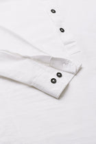 White Mandarin Collar Shirt Kurta - Kurta - 221123416