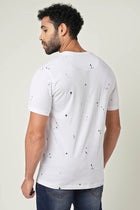 White overall Printed Cotton T-shirt - T-Shirt - 230300181