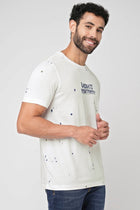 White overall Printed Cotton T-shirt - T-Shirt - 230300181