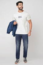 White overall Printed Cotton T-shirt - T-Shirt - 230300181