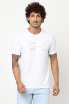 White Printed Cotton T-shirt - T-Shirt - 230430448