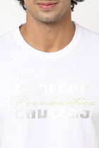 White Printed Cotton T-shirt - T-Shirt - 230430448