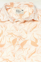 WHITE PRINTED HALF SLEEVE RELAXED FIT SHIRT-Shirts - 250531383
