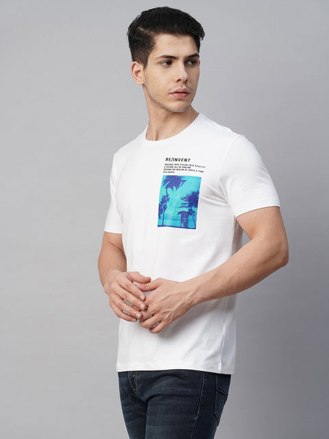 White Printed T-Shirt - T-Shirt - 230200091