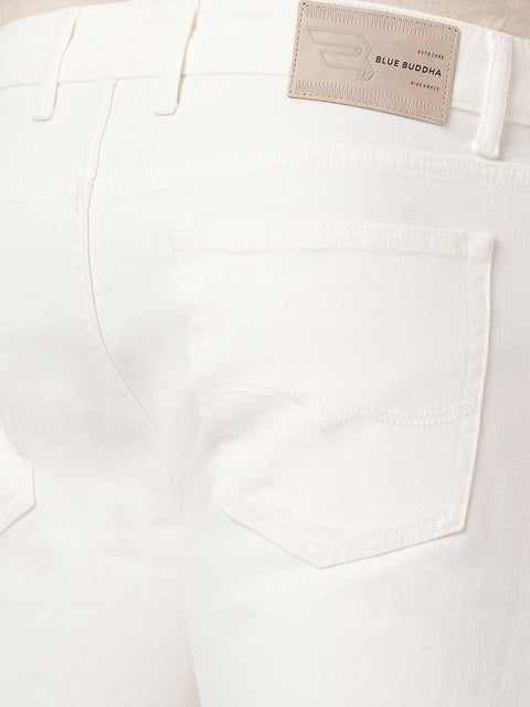 WHITE RAW SLIM FIT DENIM - Jeans - 251010877