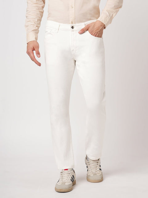 WHITE RAW SLIM FIT DENIM - Jeans - 251010877