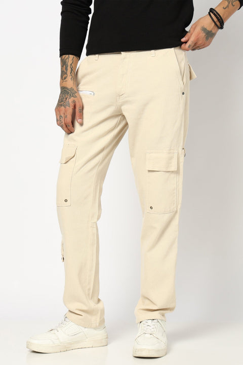 WHITE RELAXED CARGO - Cargo - 250610368
