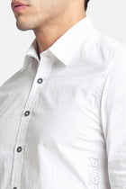 White Solid Cotton Shirt - Shirt - 230524803