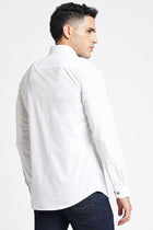 White Solid Cotton Shirt - Shirt - 230524803