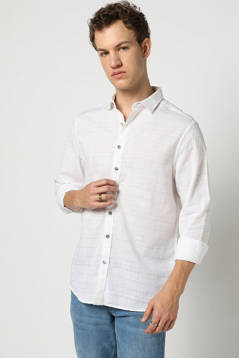 White Tailored Fit Shirt - Shirts - 250331038