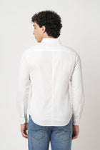 WHITE TAILORED FIT UTILITY POCKET SHIRT-Shirt - 241229979