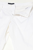 WHITE TRAVELLER FIT LINEN TROUSER - Trousers - 250740745