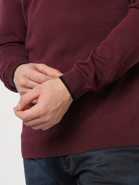 WINE KNITTED FLATKNIT POLO - T Shirt - 250960021