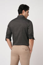 WINE PRINTED SATIN SHIRT-Shirt - 251033210