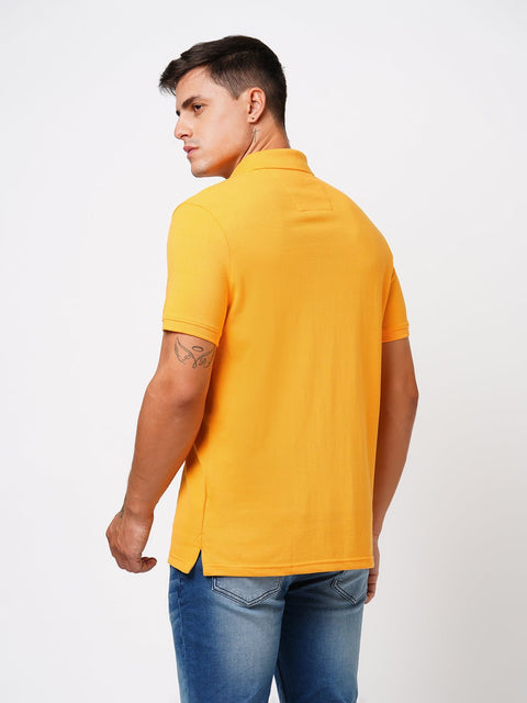 Yellow Polo Cotton T-Shirt - T-Shirt - 231231269