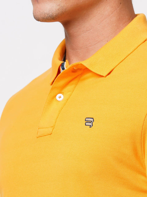 Yellow Polo Cotton T-Shirt - T-Shirt - 231231269