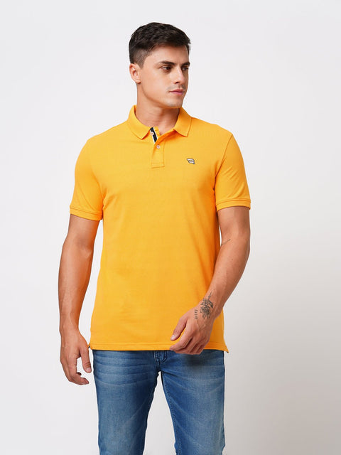 Yellow Polo Cotton T-Shirt - T-Shirt - 231231269