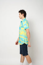 YELLOW PRINTED SPORTS MENS SHIRT-Shirt - 230725328