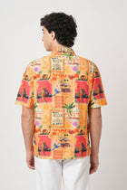 YELLOW RELAXED FIT PRINTED SHIRT-Shirt - 250932523