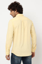 Yellow Solid Cotton Shirt - Shirt - 230324448