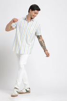 Yellow Striped Cotton Shirt - Shirt - 240527921