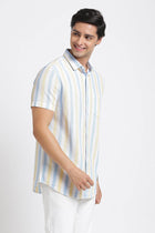 Yellow Striped Cotton Shirt - Shirt - 240527921