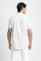 Yellow Striped Cotton Shirt - Shirt - 240527921