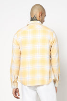 YELLOW TARTAN CHECKERED MENS SHIRT-Shirt - 250731916