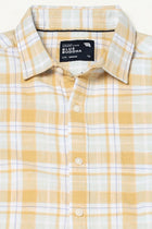 YELLOW TARTAN CHECKERED SHIRT-Shirts - 250731881