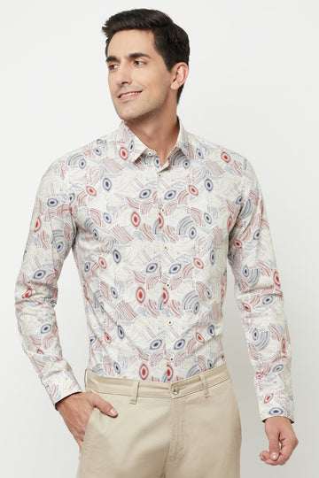 Multicolor Printed Cotton Shirt