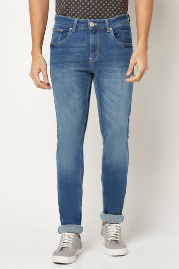 Men Blue Mid-Rise Fit jeans