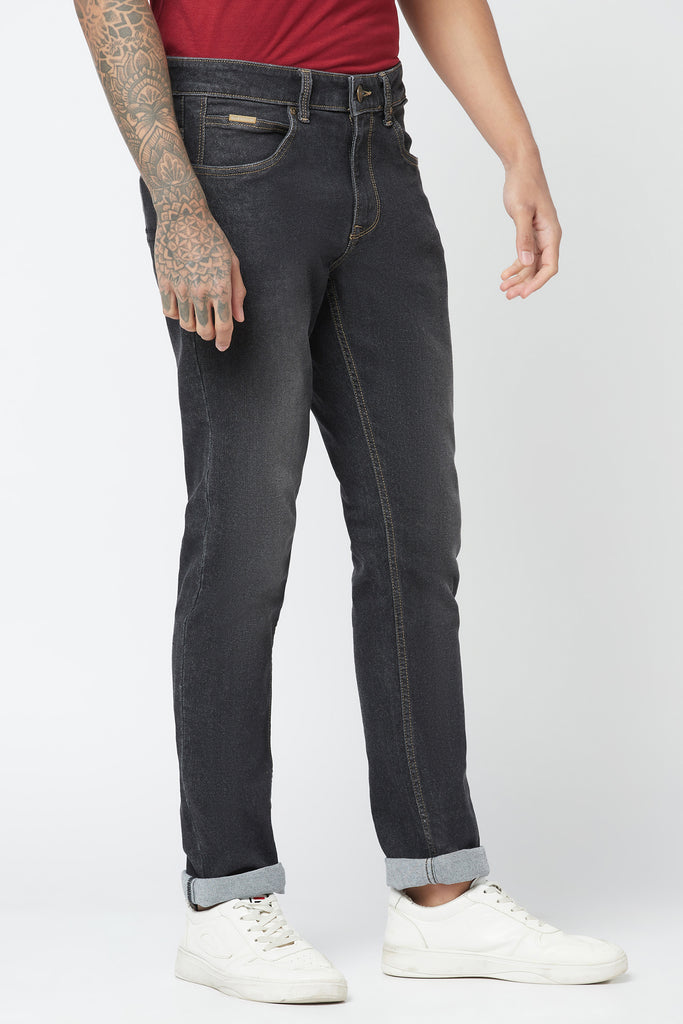 Charcoal Black Slim Fit Jeans