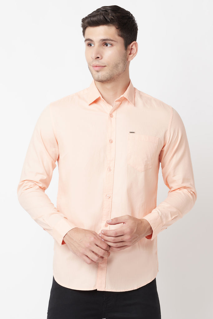 Light Peach Casual Shirt