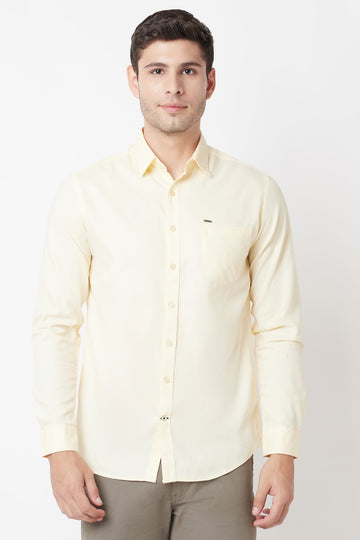 Light Yellow Casual Shirt