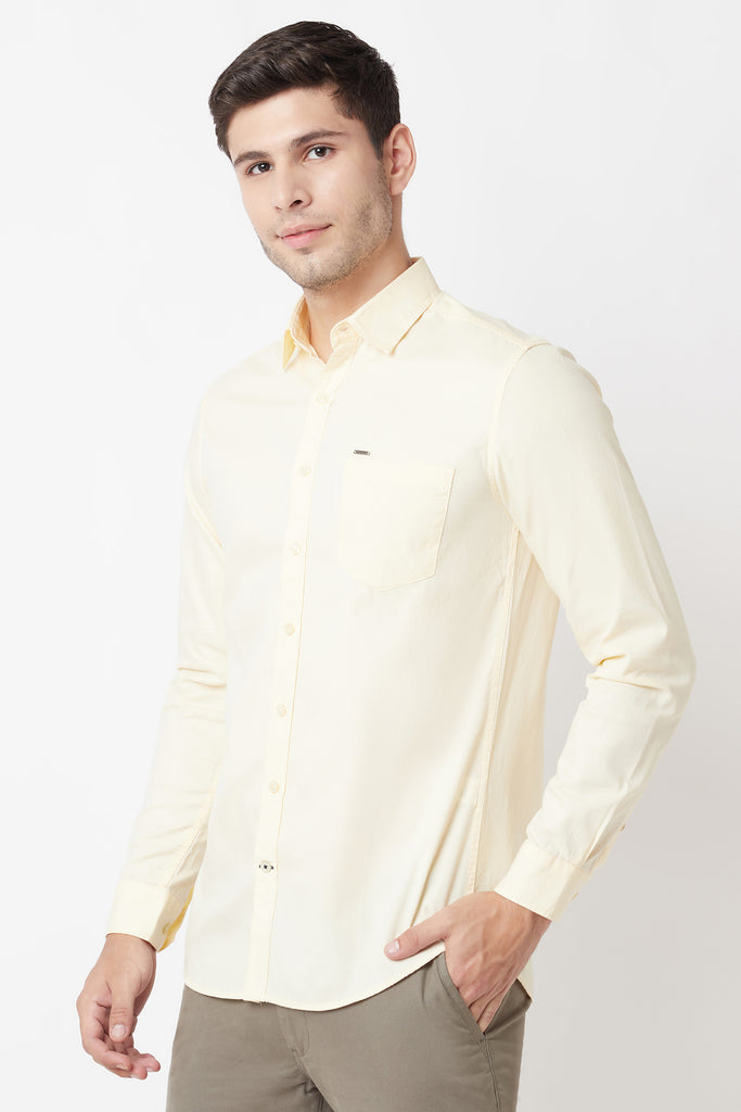 Light Yellow Casual Shirt
