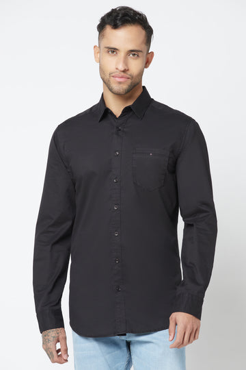Black Cotton Shirt