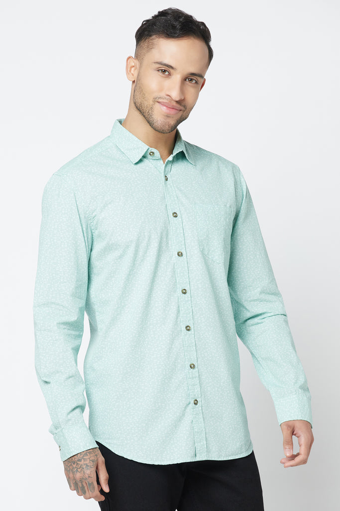 Mint Green Cotton Shirt