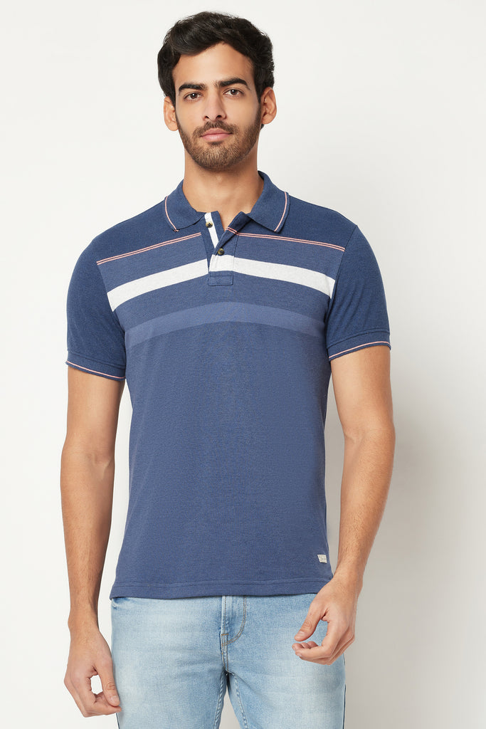  Blue Striped T-Shirt