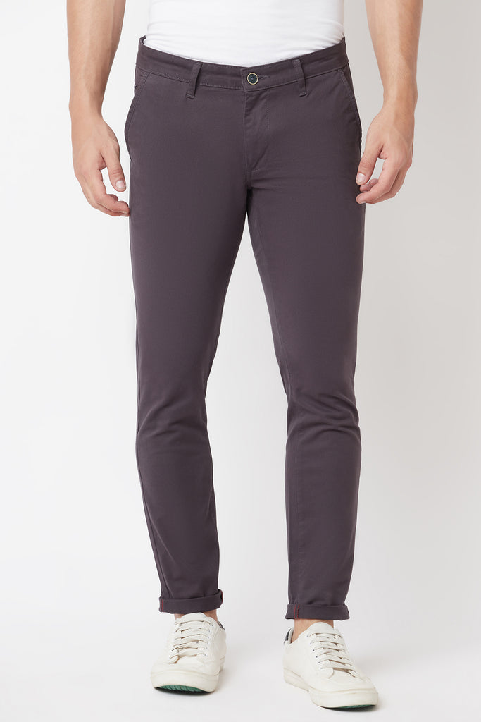 Dark Grey Slim Fit Trousers