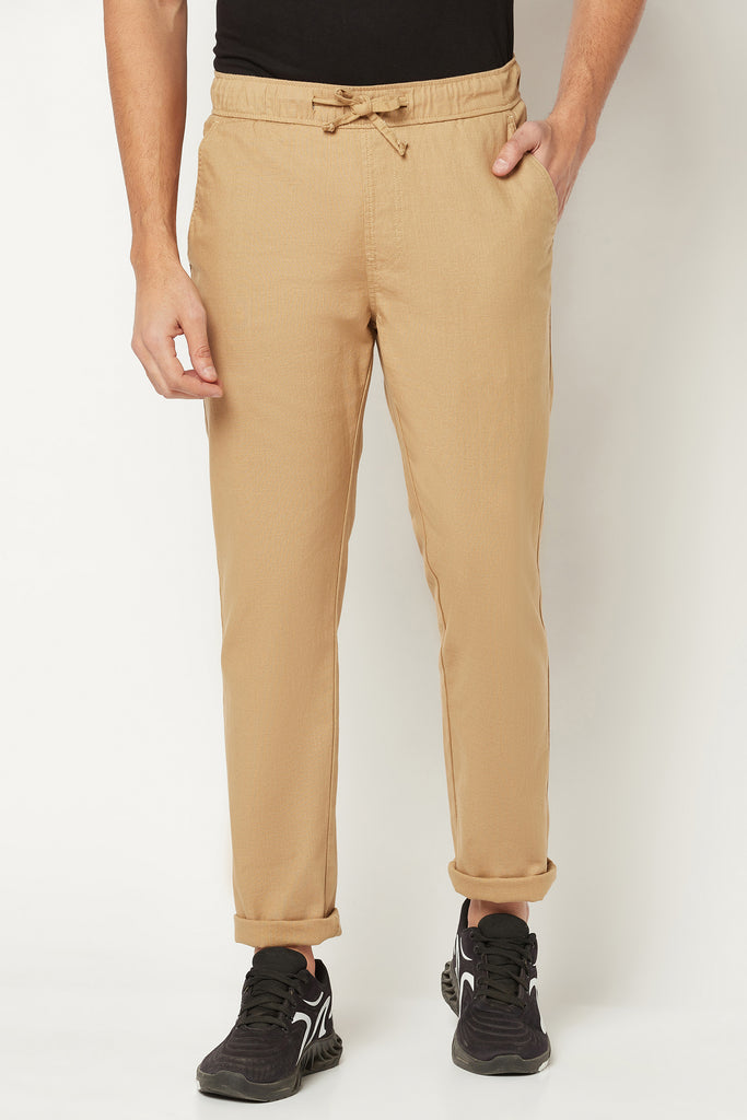 Khaki Slim Fit Trousers